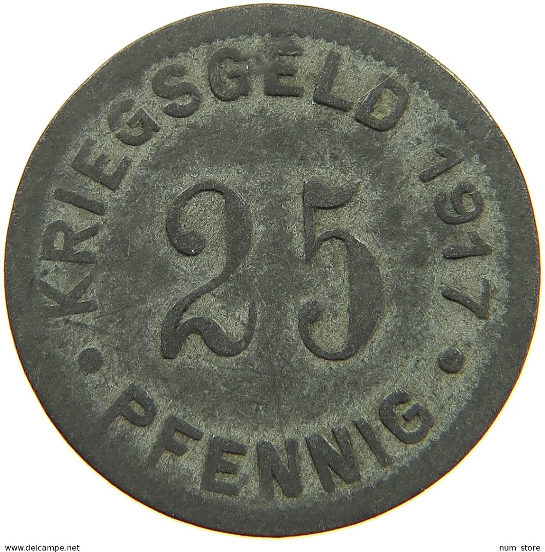 GERMANY NOTGELD 25 PFENNIG 1917 MÜNSTER #s088 0165 - Noodgeld