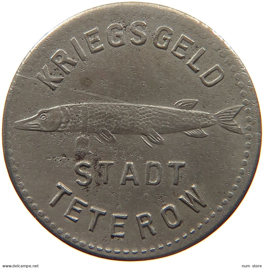 GERMANY NOTGELD 10 PFENNIG TETEROW #s088 0245 - Noodgeld