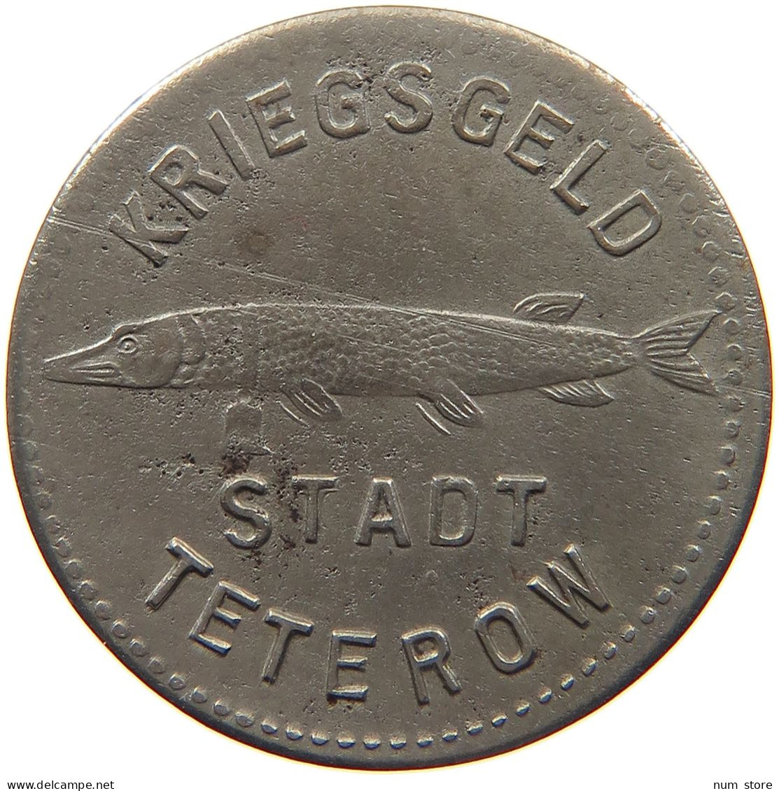 GERMANY NOTGELD 10 PFENNIG TETEROW #s088 0245 - Monétaires/De Nécessité