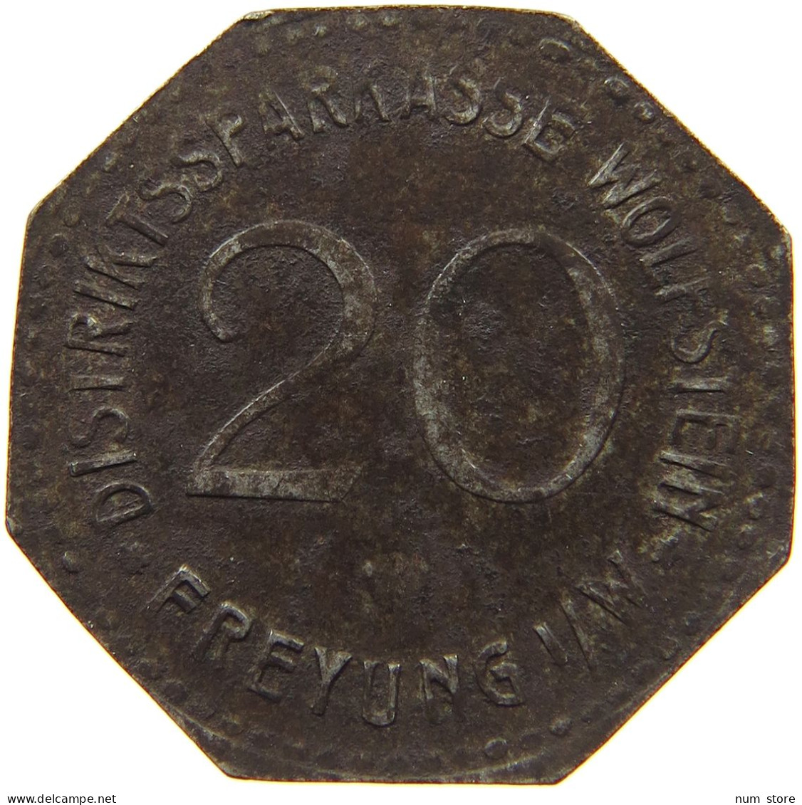 GERMANY NOTGELD 20 PFENNIG FREYUNG EISEN #s088 0331 - Monétaires/De Nécessité