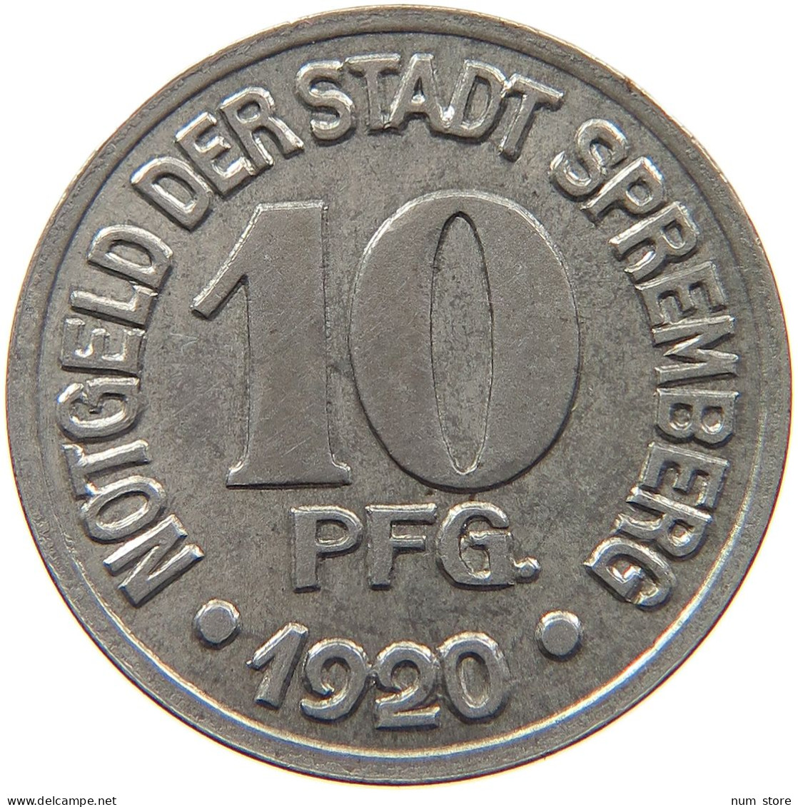 GERMANY NOTGELD 10 PFENNIG 1920 SPREMBERG #s088 0255 - Monetari/ Di Necessità