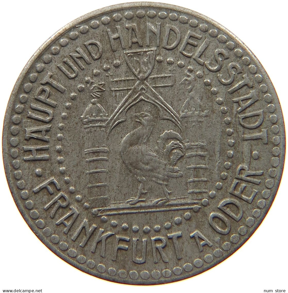 GERMANY NOTGELD 10 PFENNIG 1919 FRANKFURT AN ODER #s088 0243 - Notgeld