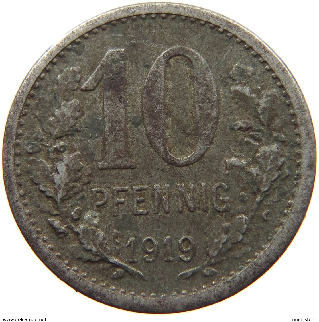 GERMANY NOTGELD 10 PFENNIG 1919 ISERLOHN #s088 0301 - Monetary/Of Necessity