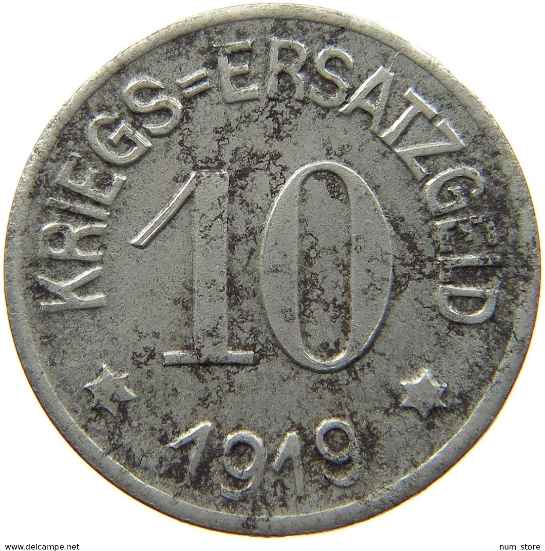 GERMANY NOTGELD 10 PFENNIG 1919 CREFELD #s088 0335 - Monétaires/De Nécessité