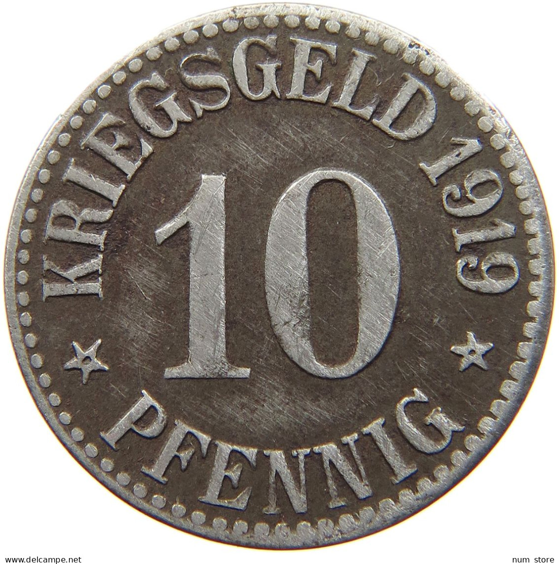 GERMANY NOTGELD 10 PFENNIG 1919 CASSEL #s088 0351 - Monétaires/De Nécessité