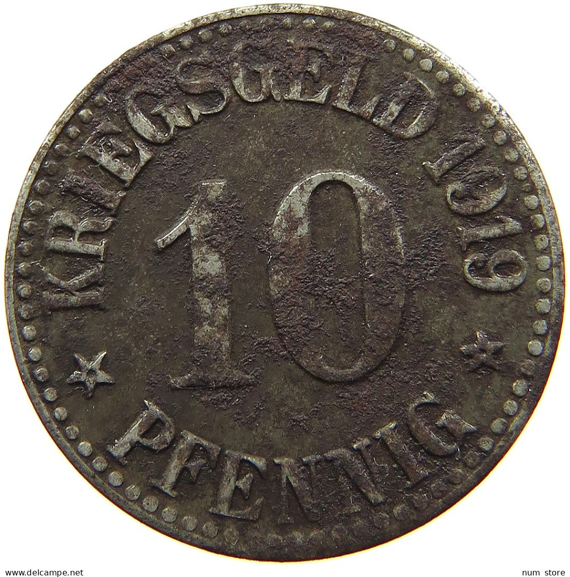 GERMANY NOTGELD 10 PFENNIG 1919 CASSEL #s081 0097 - Noodgeld