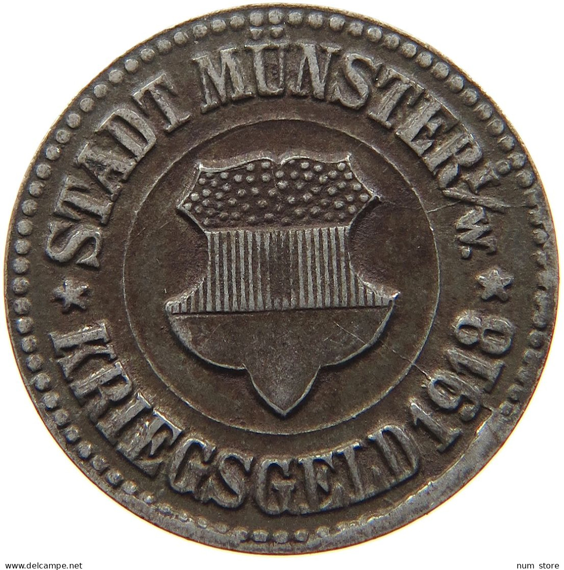 GERMANY NOTGELD 10 PFENNIG 1918 MÜNSTER #s088 0233 - Monétaires/De Nécessité