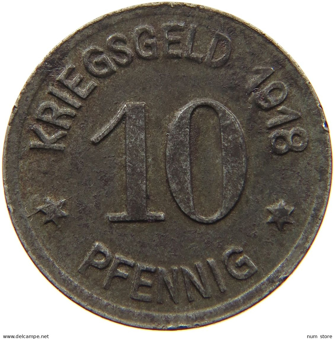 GERMANY NOTGELD 10 PFENNIG 1918 NEHEIM #s088 0355 - Notgeld