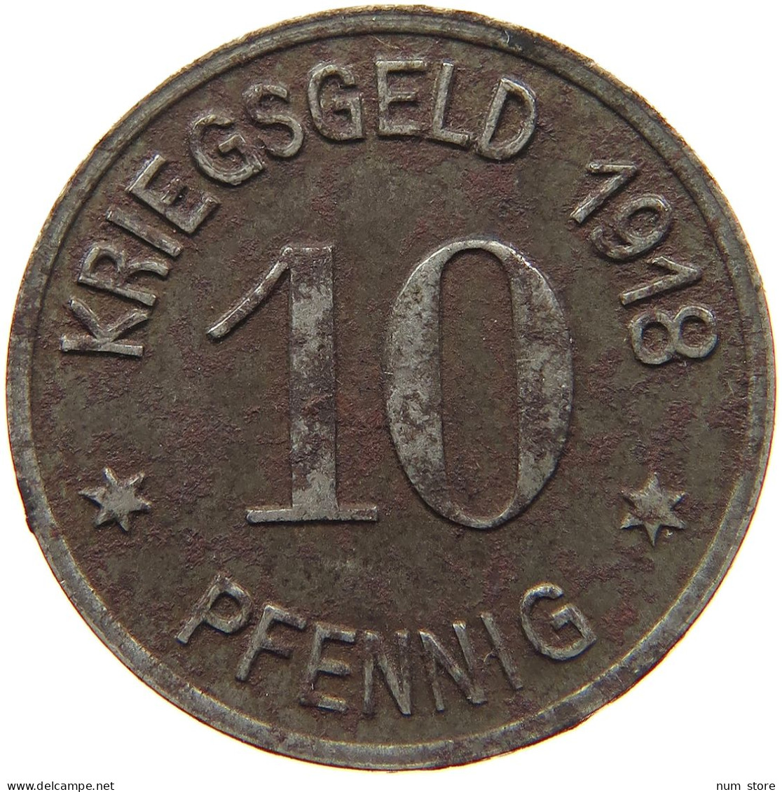 GERMANY NOTGELD 10 PFENNIG 1918 SIEGEN #s081 0109 - Notgeld