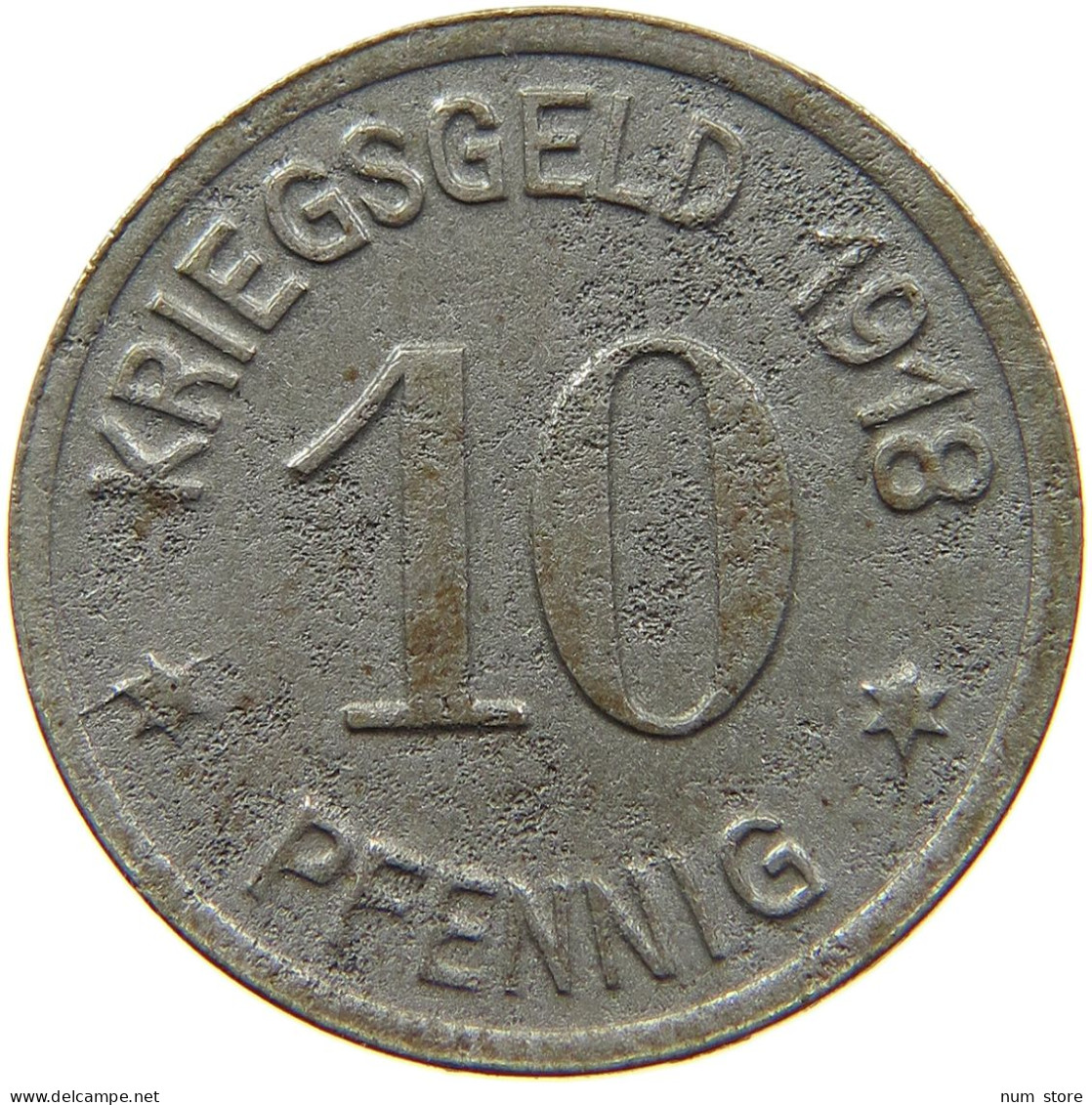 GERMANY NOTGELD 10 PFENNIG 1918 NEHEIM #s088 0359 - Noodgeld