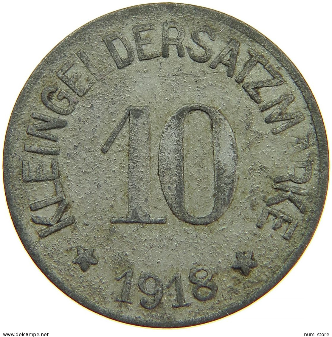 GERMANY NOTGELD 10 PFENNIG 1918 HOF #s088 0107 - Noodgeld