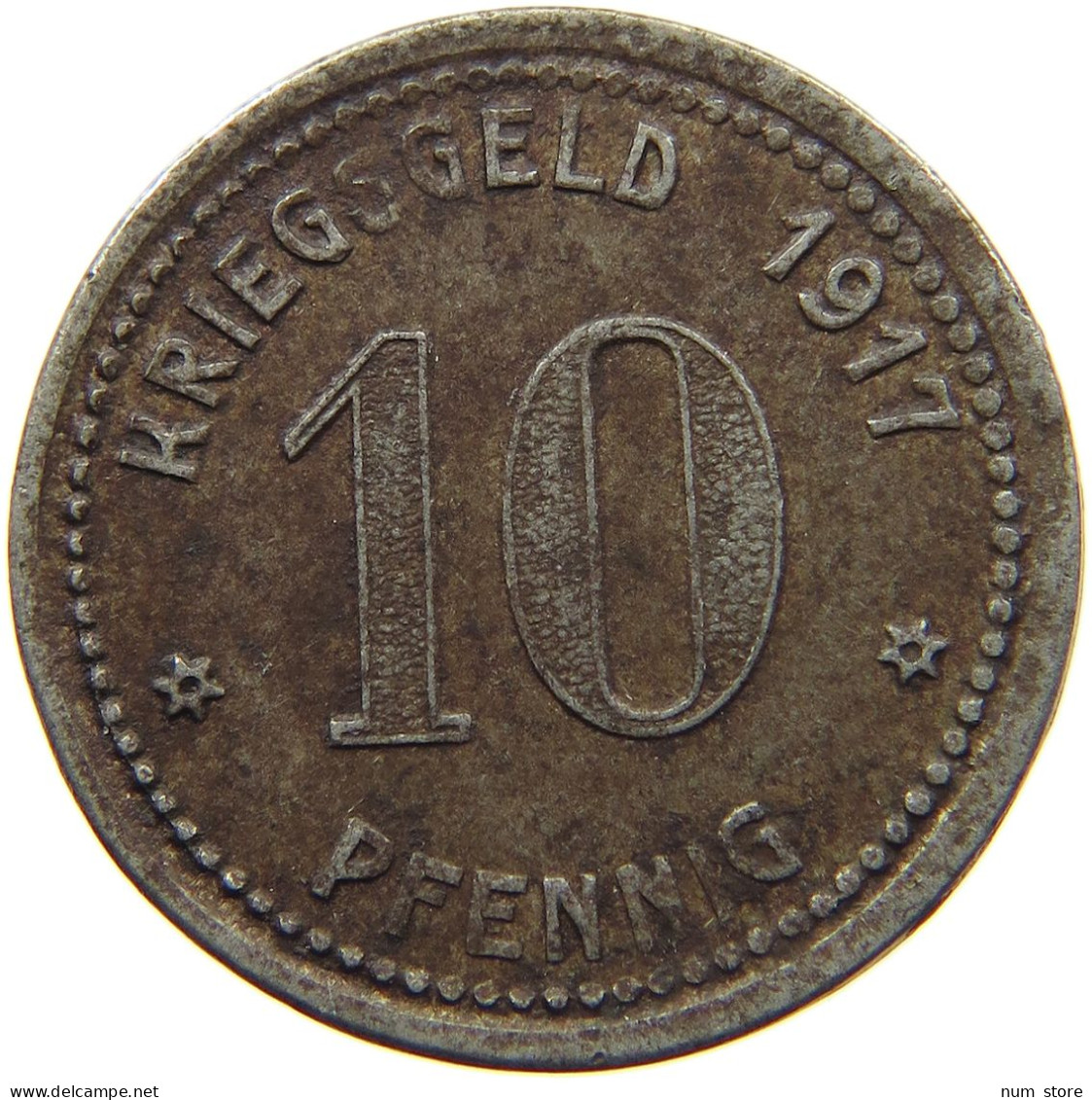 GERMANY NOTGELD 10 PFENNIG 1917 LÜDENSCHEID #s088 0353 - Monétaires/De Nécessité