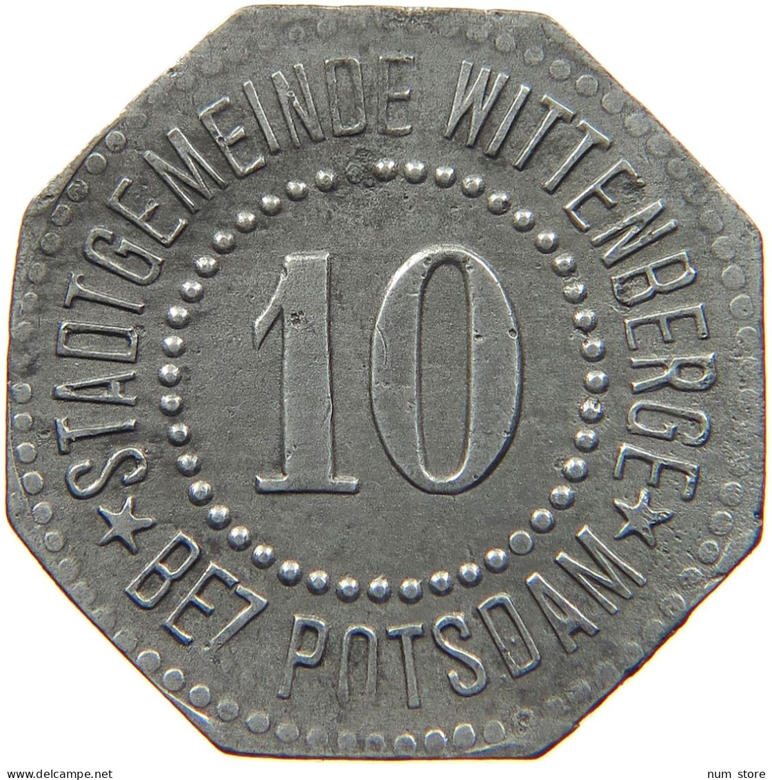 GERMANY NOTGELD 10 PFENNIG 1917 POTSDAM #s088 0265 - Notgeld