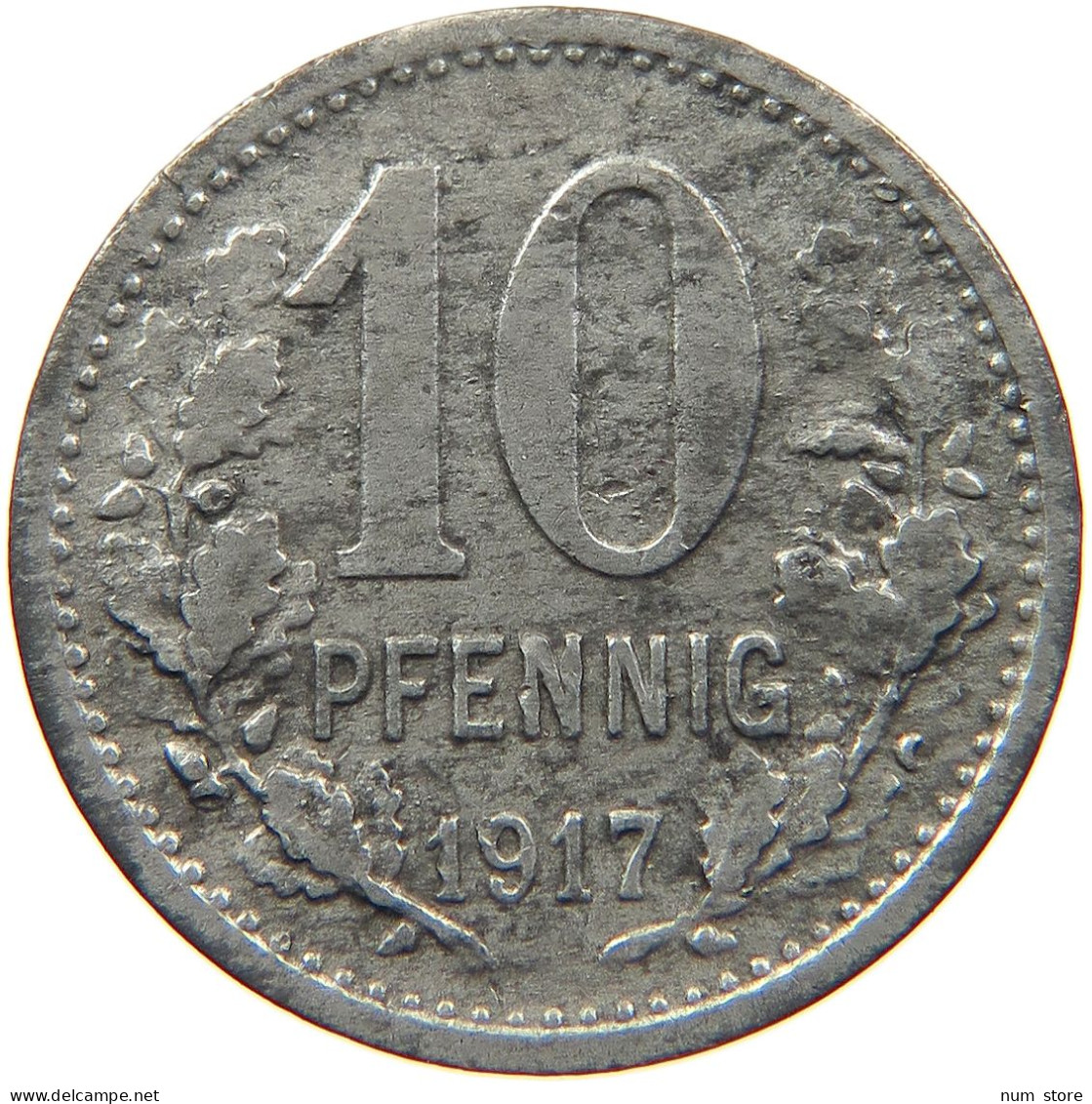 GERMANY NOTGELD 10 PFENNIG 1917 ISERLOHN #s088 0273 - Notgeld