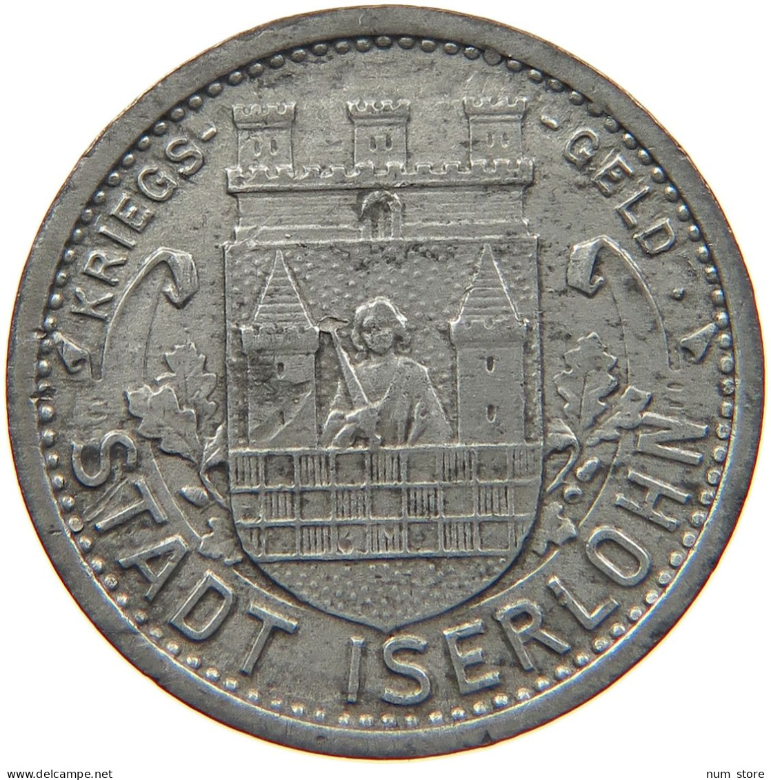 GERMANY NOTGELD 10 PFENNIG 1917 ISERLOHN #s088 0273 - Monétaires/De Nécessité