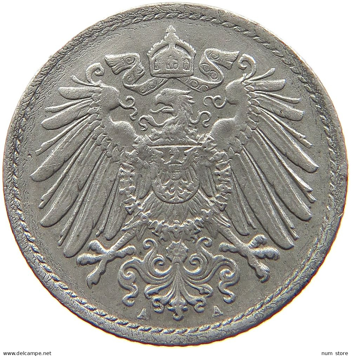 GERMANY EMPIRE 5 PFENNIG 1915 A #s081 0161 - 5 Pfennig