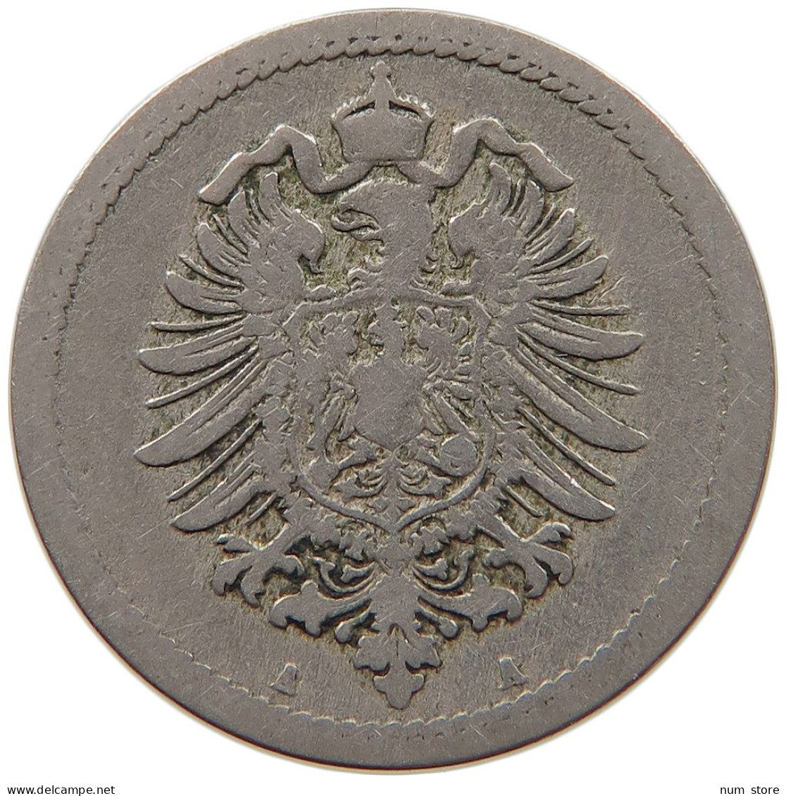 GERMANY EMPIRE 5 PFENNIG 1874 A #s087 0037 - 5 Pfennig