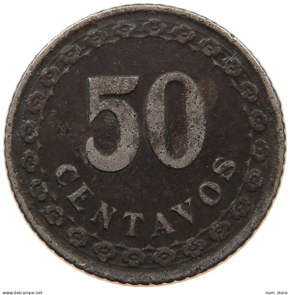 PARAGUAY 50 CENTAVOS 1925 #s084 0579 - Paraguay