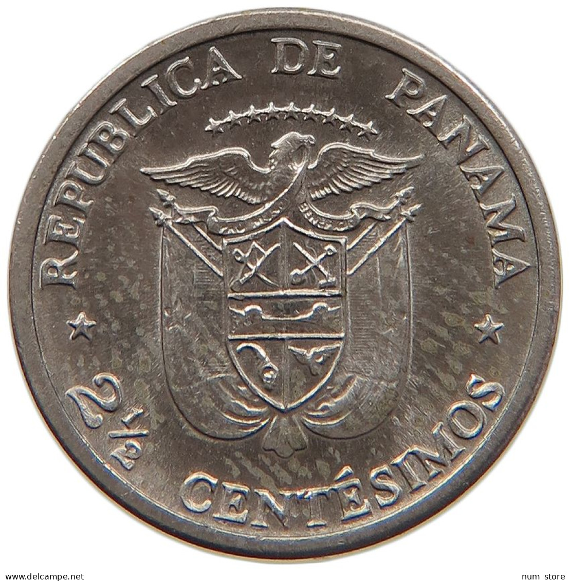 PANAMA 2 1/2 CENTESIMOS 1973 #s084 0555 - Panamá