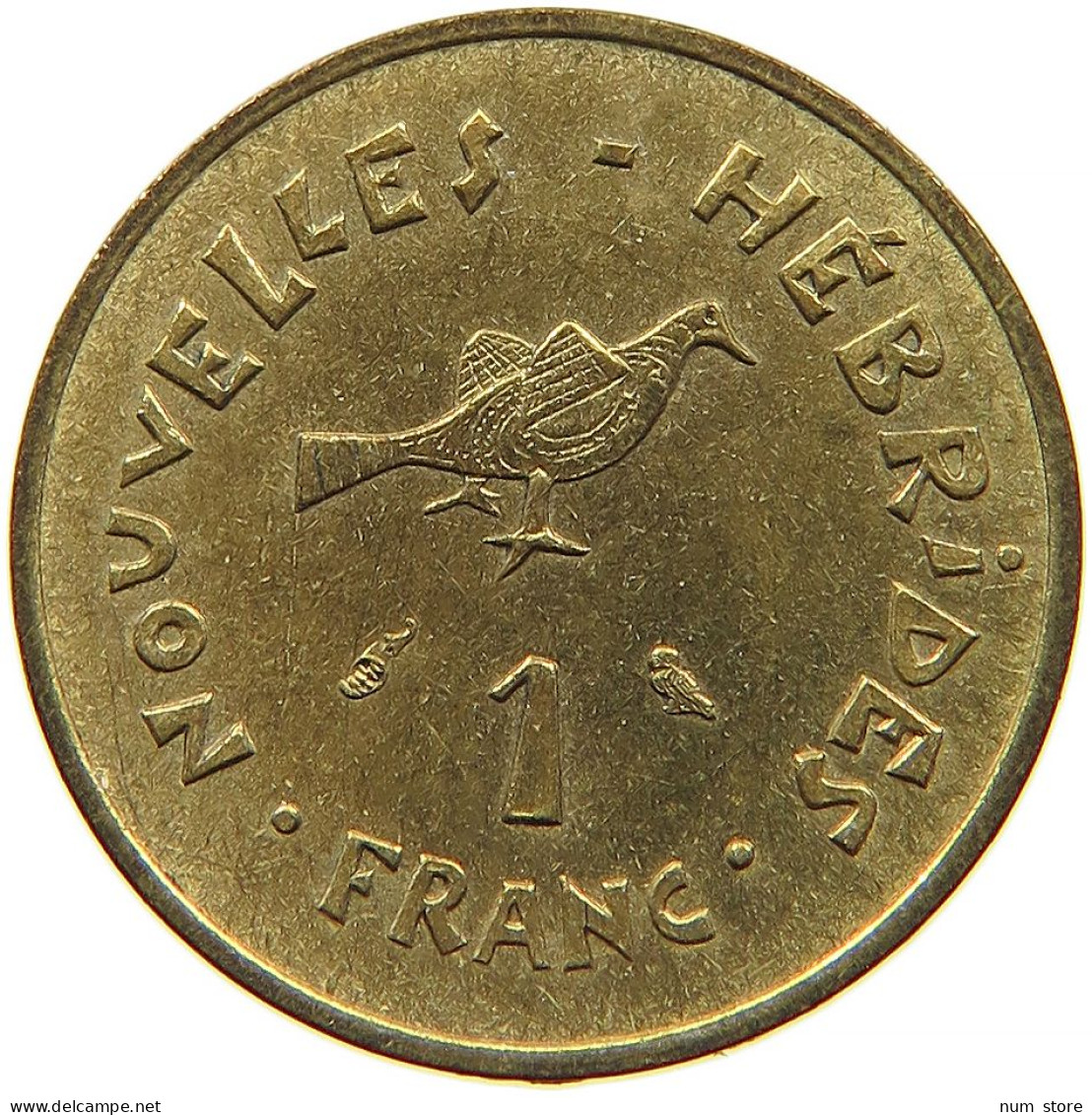 NEW HEBRIDES 1 FRANC 1970 #s088 0449 - New Hebrides