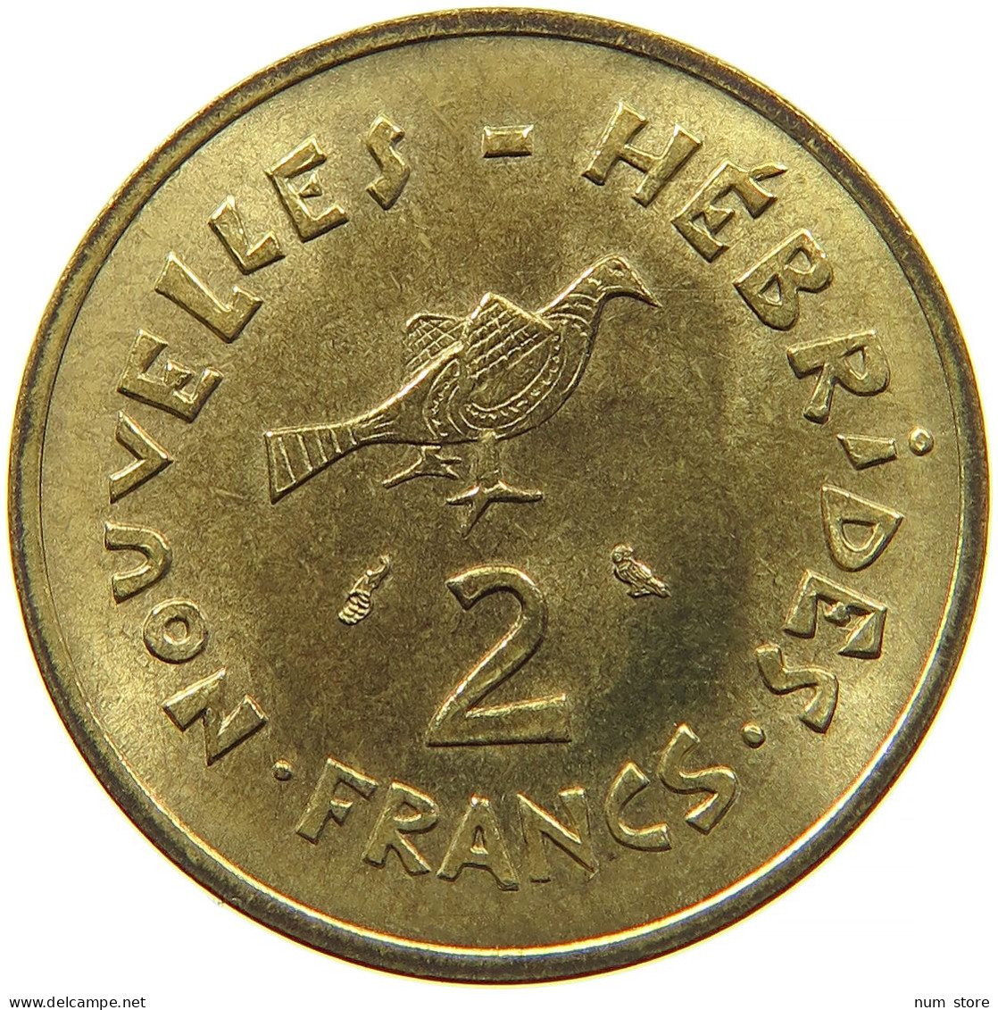 NEW HEBRIDES 2 FRANCS 1973 #s088 0657 - Nouvelles-Hébrides