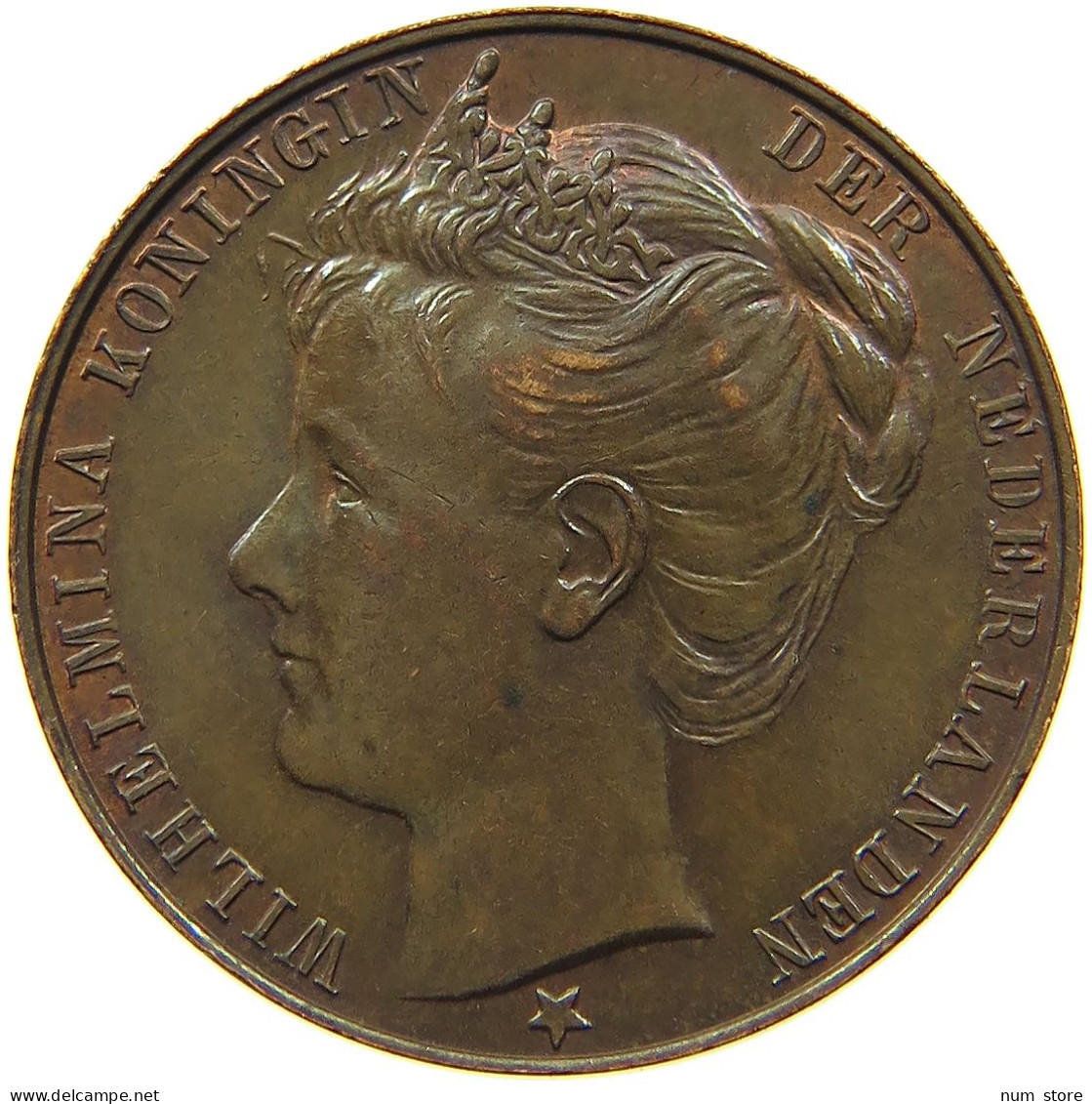 NETHERLANDS MEDAL 1898 Wilhelmina I. 1890-1948 #s086 0189 - Non Classés