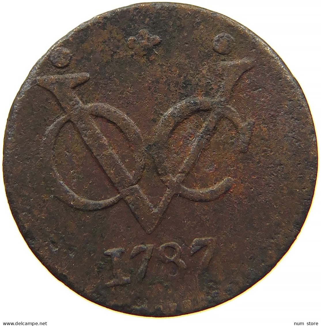 NETHERLANDS DUIT 1787 WEST FRIESLAND #s084 0431 - Provincial Coinage