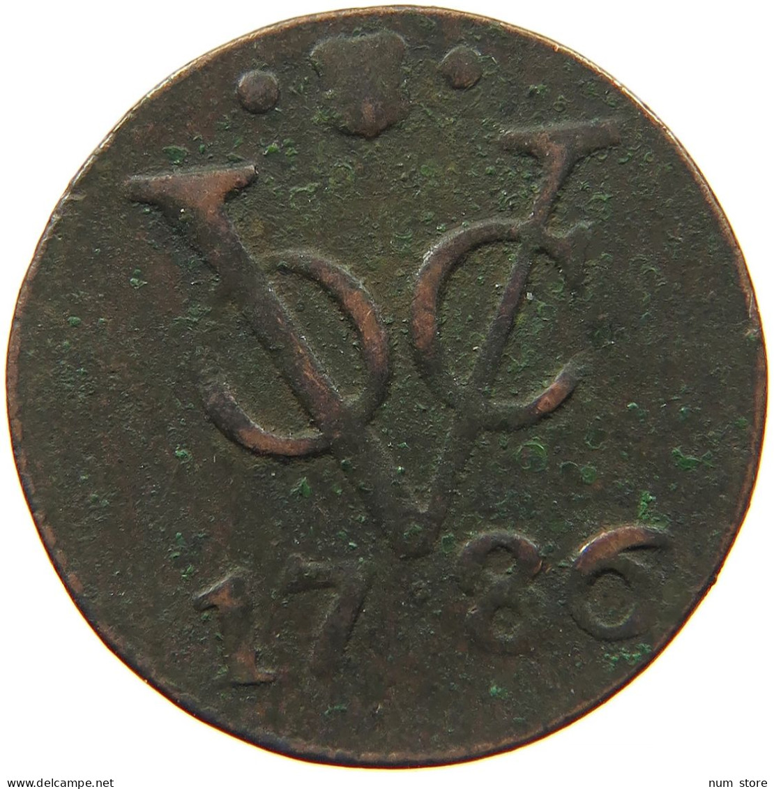 NETHERLANDS DUIT 1786 UTRECHT #s084 0137 - Monnaies Provinciales
