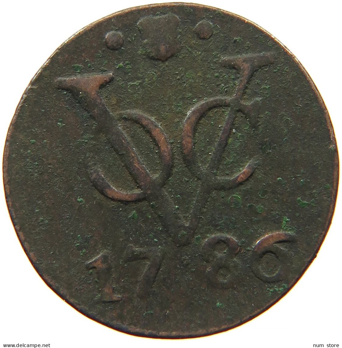 NETHERLANDS DUIT 1786 UTRECHT #s084 0137 - Provinciale Munten