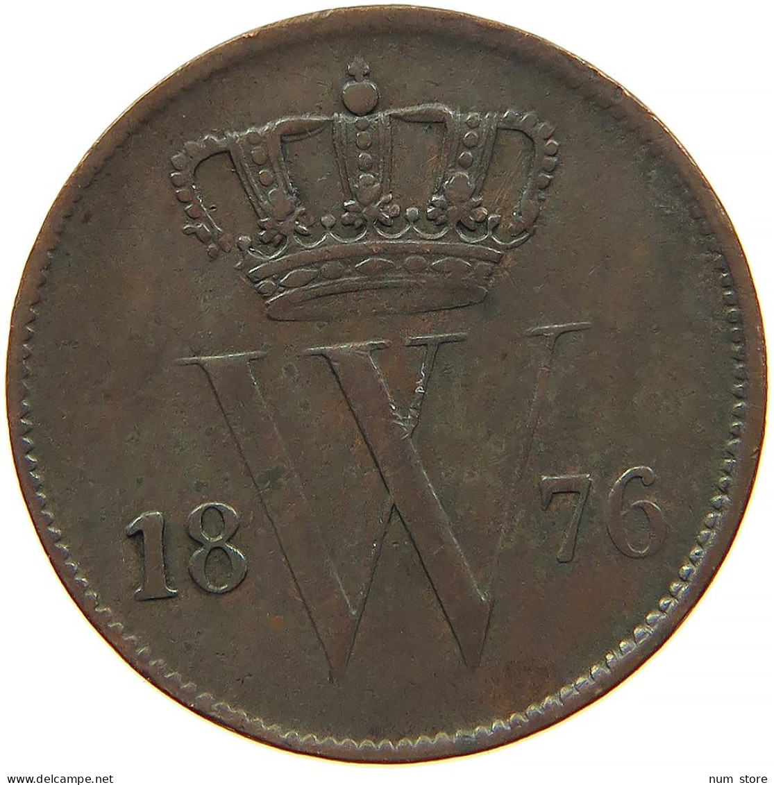 NETHERLANDS CENT 1876 #s084 0433 - 1849-1890 : Willem III