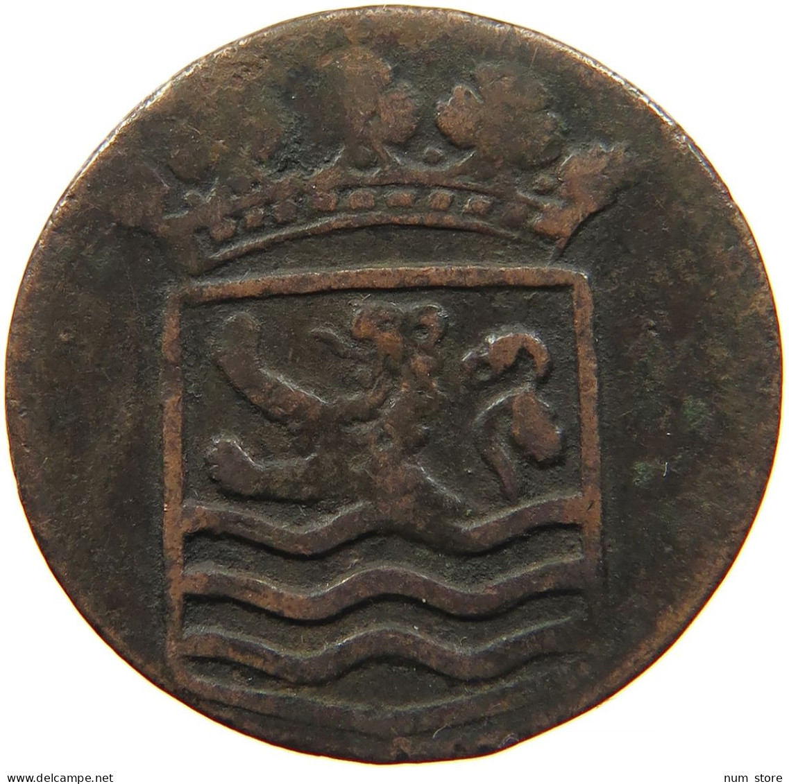 NETHERLANDS DUIT 1736 ZEELAND #s084 0139 - Monedas Provinciales