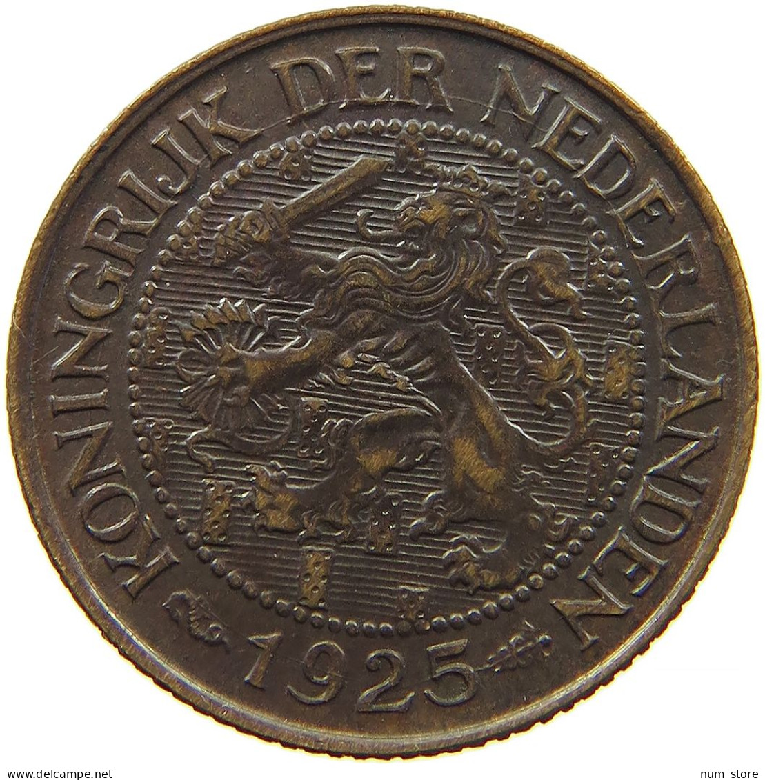 NETHERLANDS 1 CENT 1925 #s083 0633 - 1 Centavos