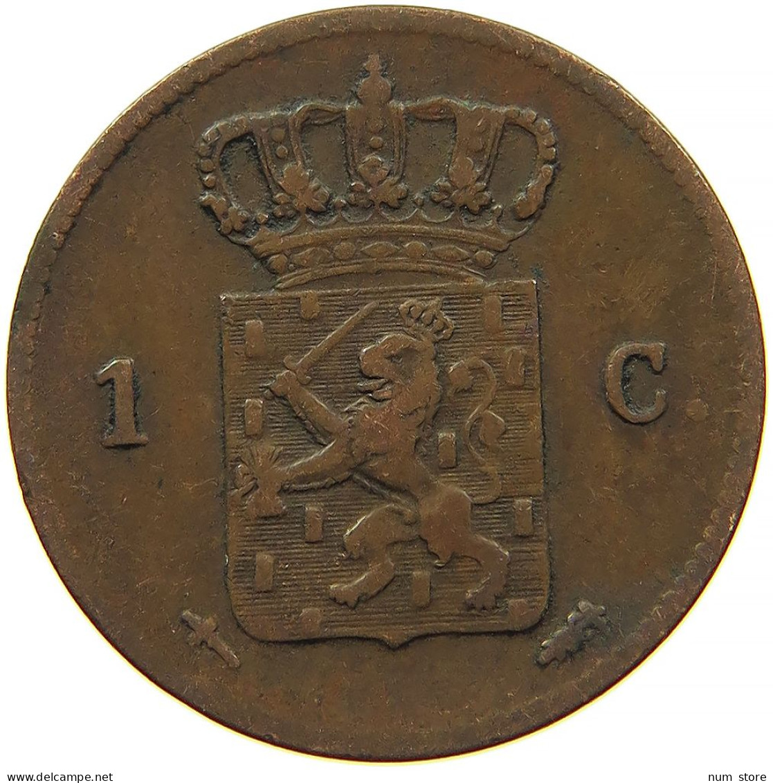 NETHERLANDS 1 CENT 1863 #s084 0435 - 1849-1890 : Willem III