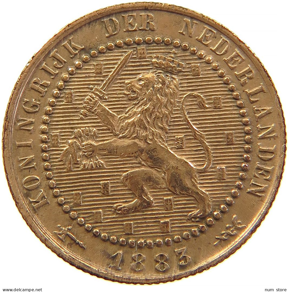 NETHERLANDS 1 CENT 1883 TOP #s083 0461 - 1849-1890 : Willem III