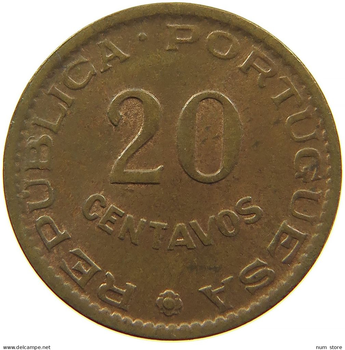 MOZAMBIQUE 20 CENTAVOS 1961 #s083 0721 - Mosambik