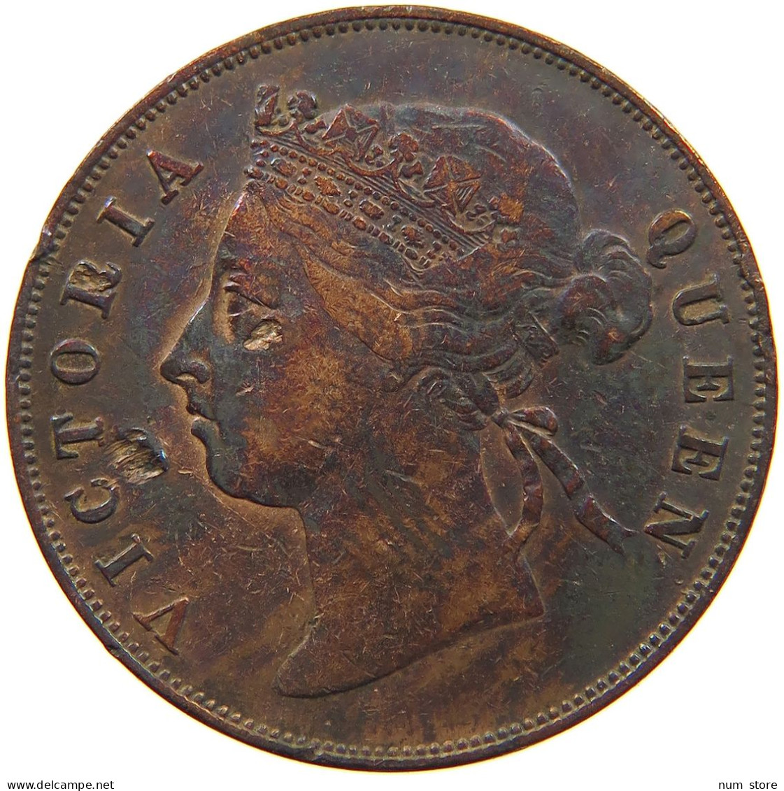 MAURITIUS 5 CENTS 1884 #s085 0177 - Mauricio