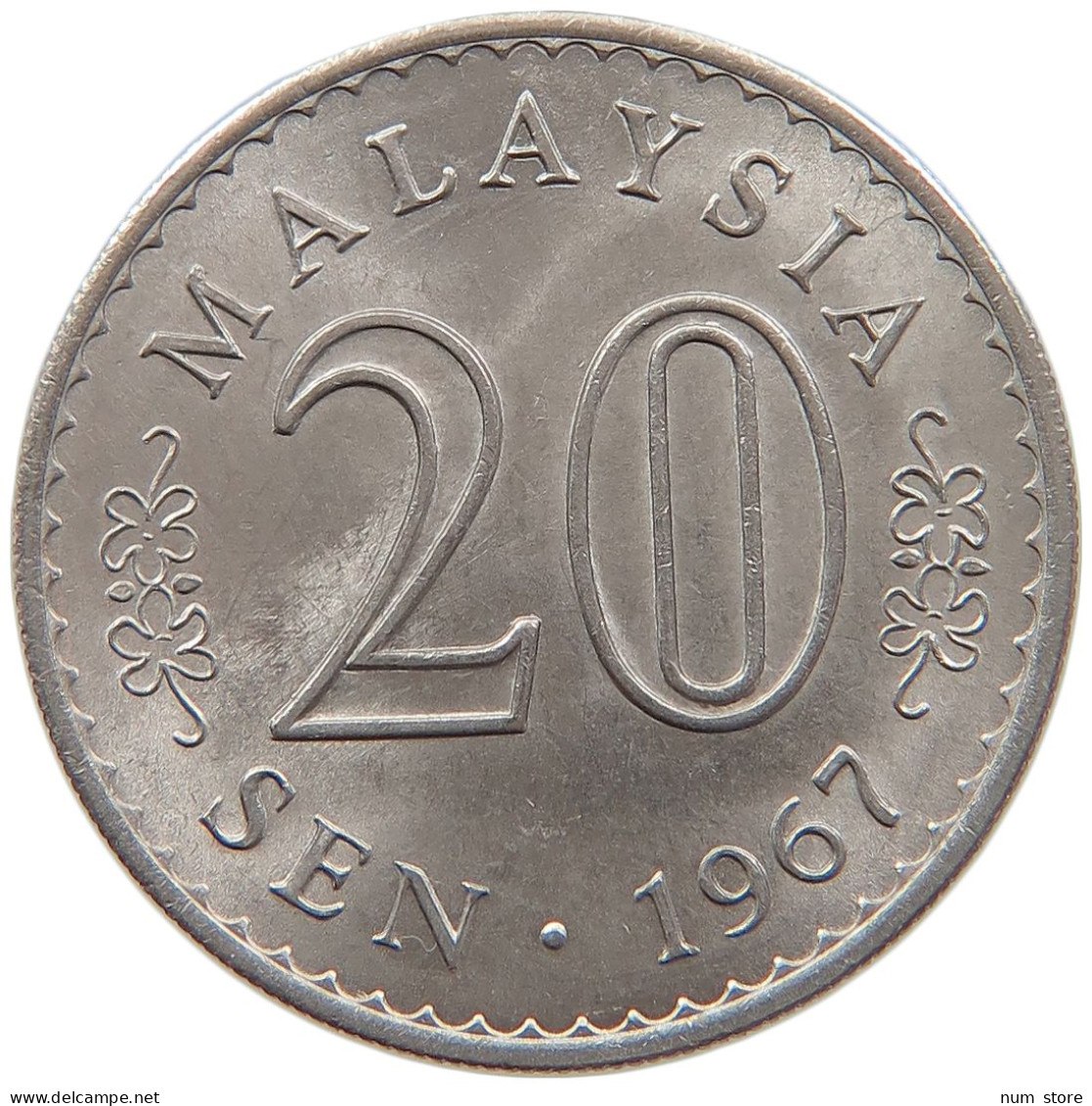 MALAYSIA 20 SEN 1967 #s087 0717 - Malesia