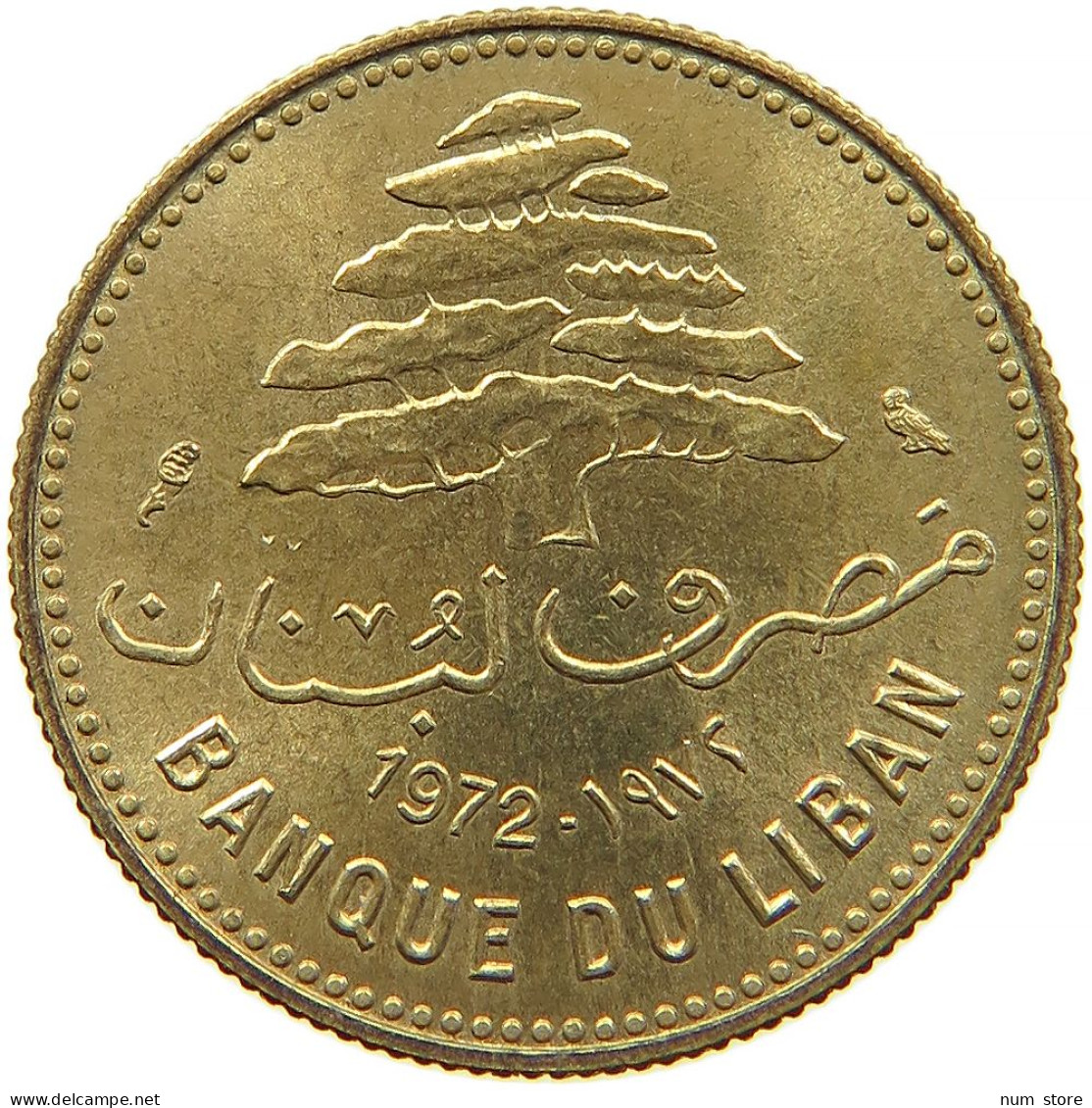 LEBANON 5 PIASTRES 1972 #s088 0527 - Lebanon