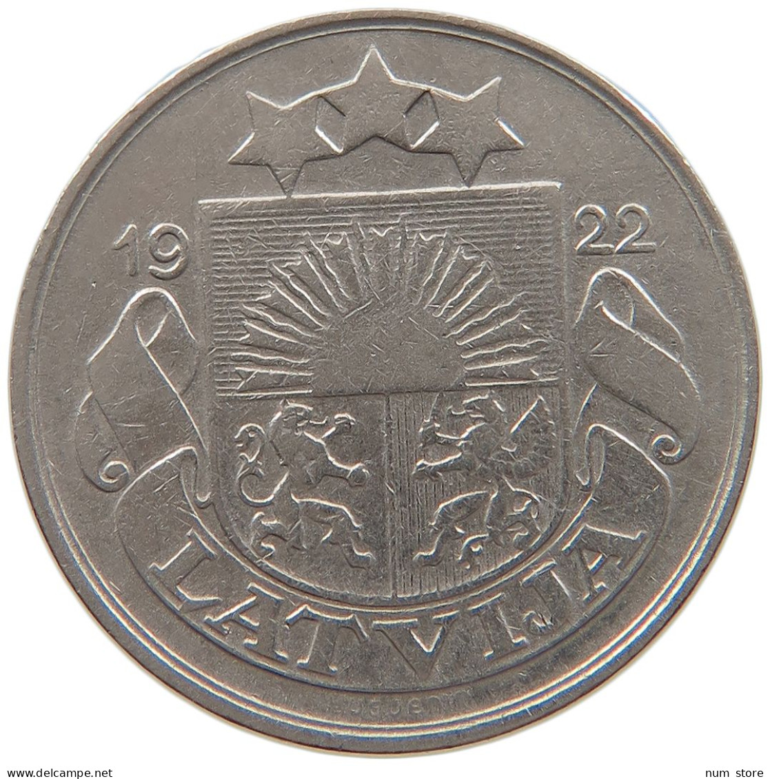 LATVIA 10 SANTIMU 1922 #s087 0141 - Letland