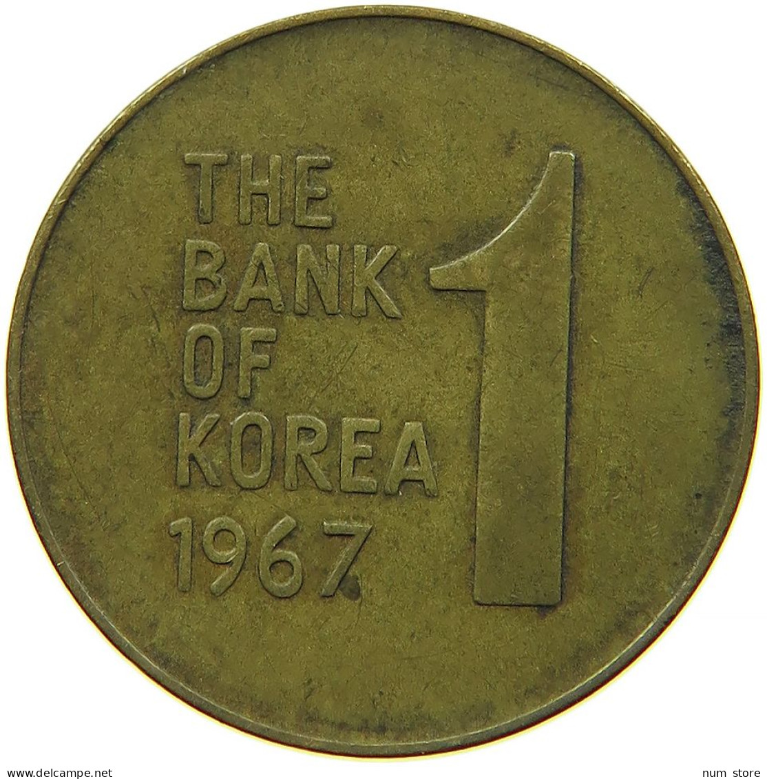 KOREA 1 WON 1967 #s088 0495 - Coreal Del Sur