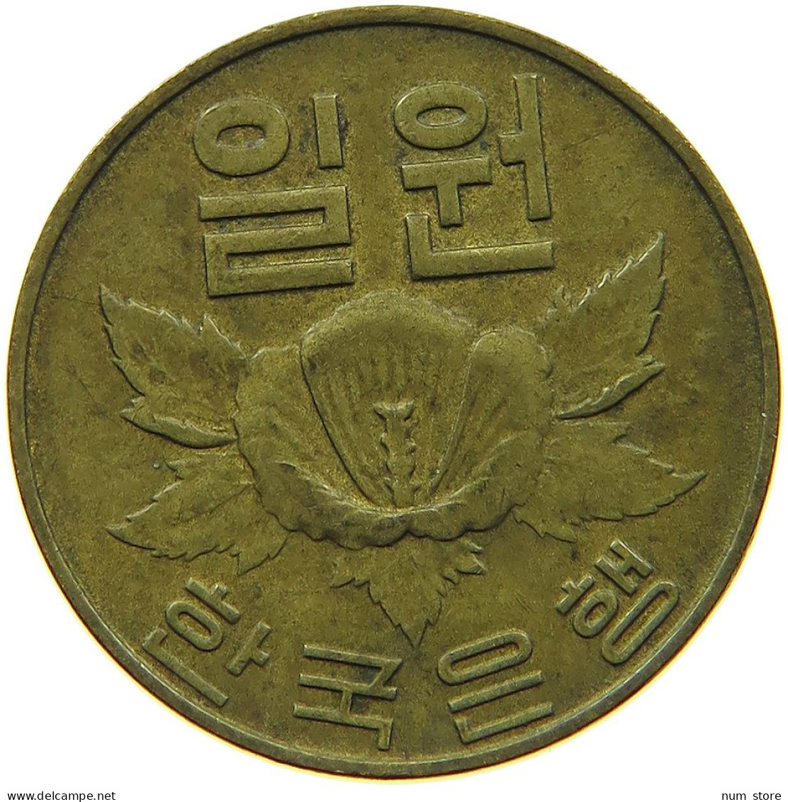 KOREA 1 WON 1967 #s088 0495 - Korea (Zuid)