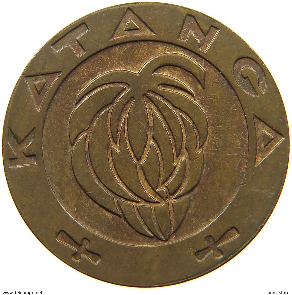 KATANGA 5 FRANCS 1961 #s085 0375 - Katanga