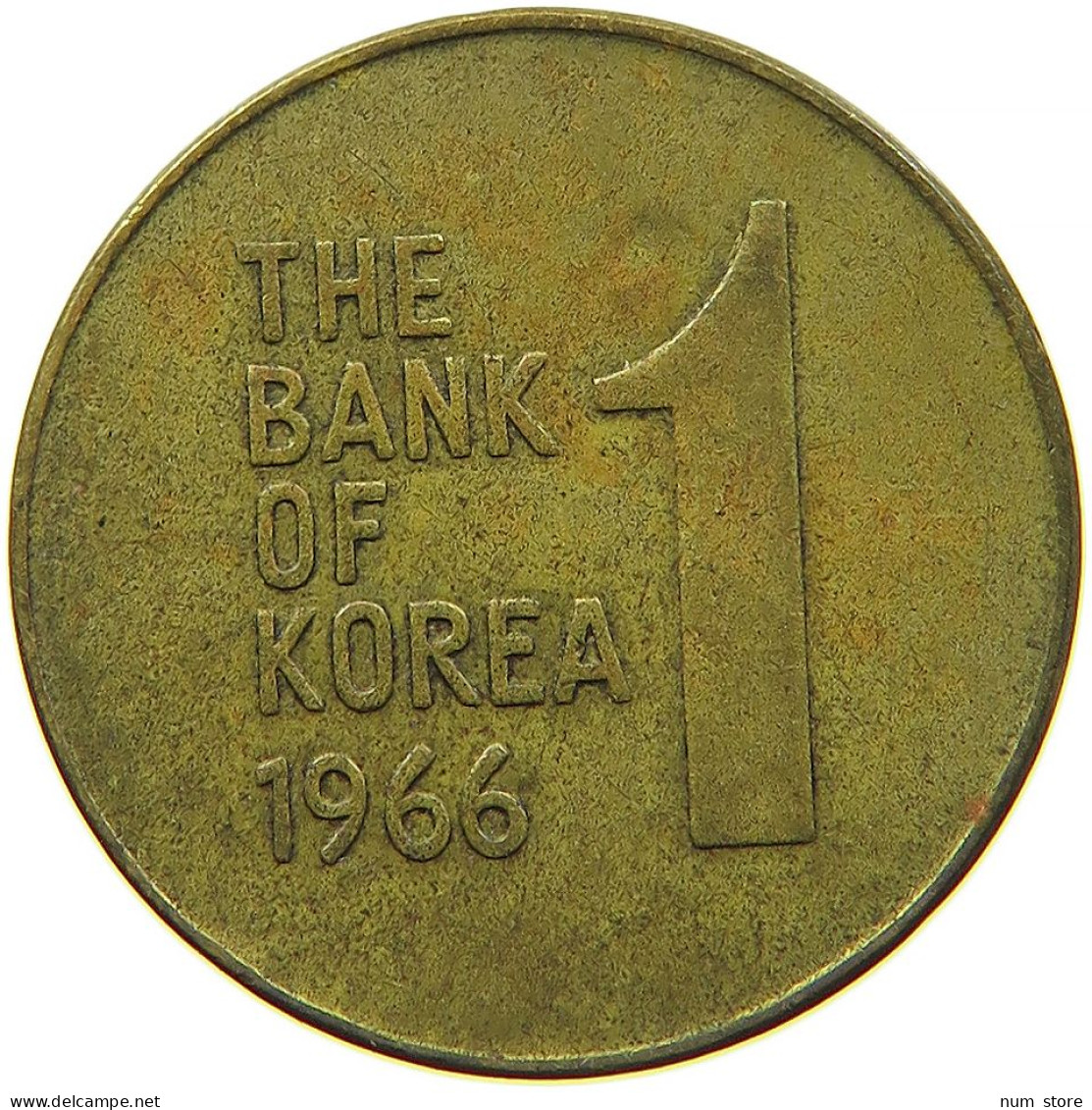 KOREA 1 WON 1966 #s088 0493 - Corée Du Sud