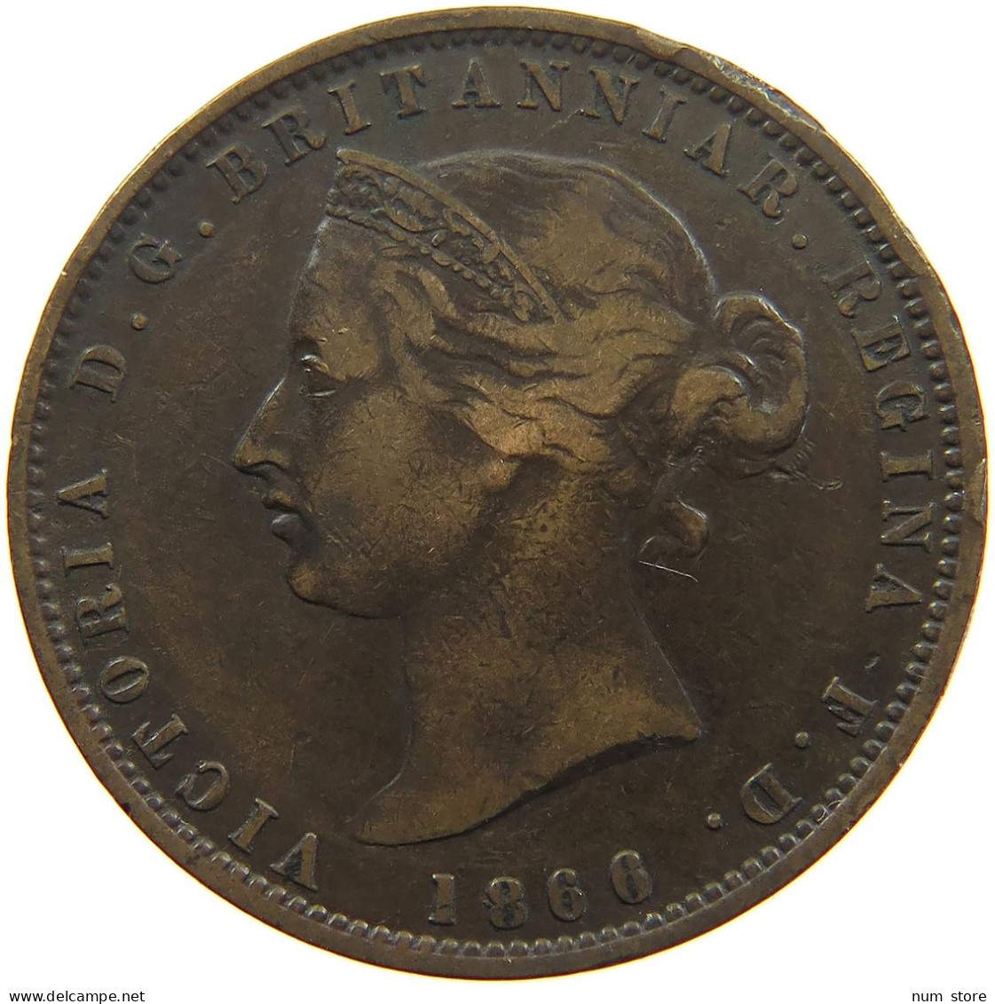 JERSEY 1/13 SHILLING 1866 #s085 0143 - Jersey