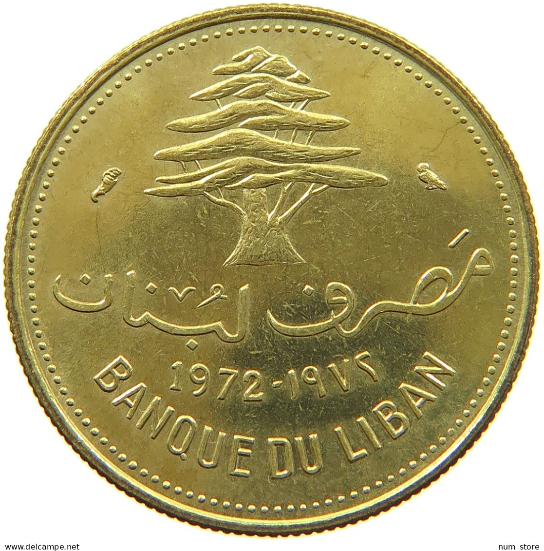 LEBANON 10 PIASTRES 1972 #s088 0733 - Liban