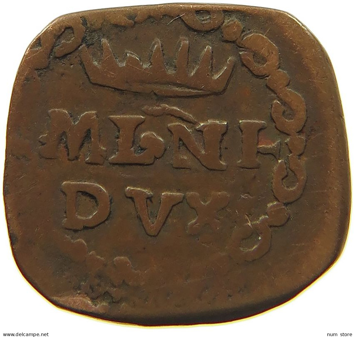 ITALY STATES QUATTRINO 1707 Carlo II Di Spagna 1706-1740 MILANO #s084 0299 - Altri & Non Classificati