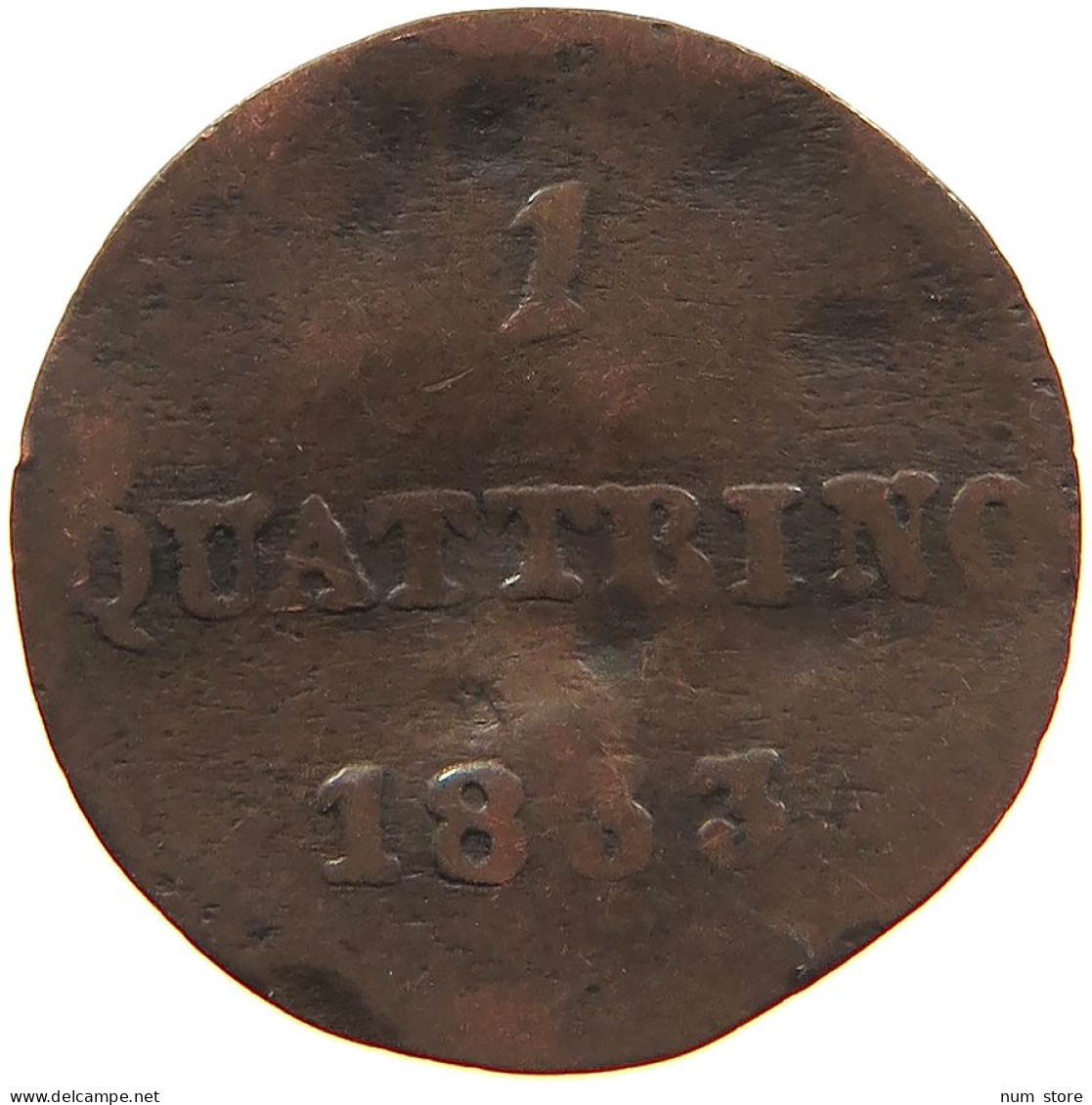 ITALY STATES TUSCANY QUATTRINO 1833 #s081 0559 - Toscane