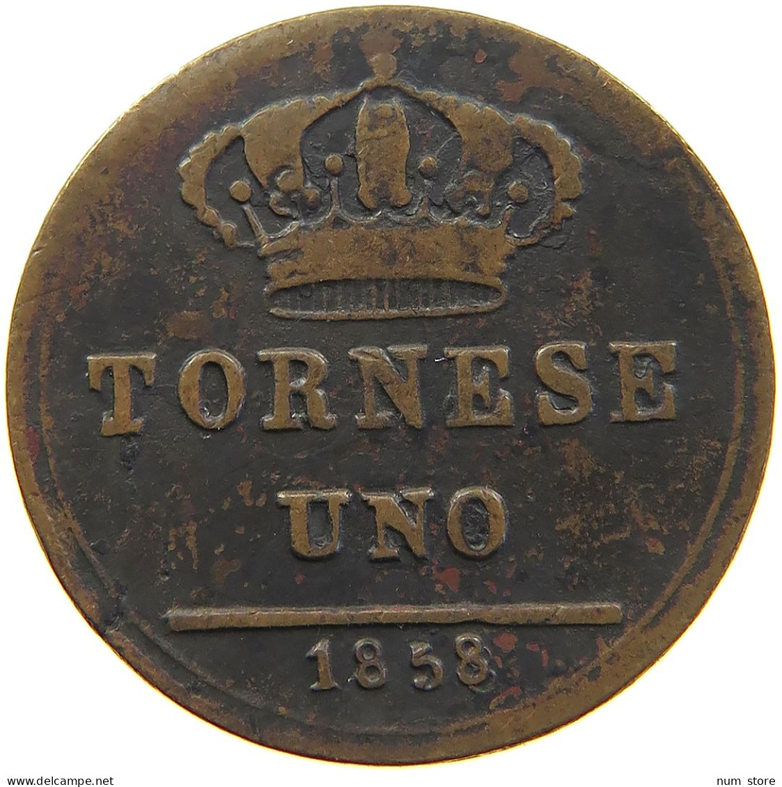 ITALY STATES TORNESE 1858 TWO SICILIES #s081 0587 - Beide Siciliën