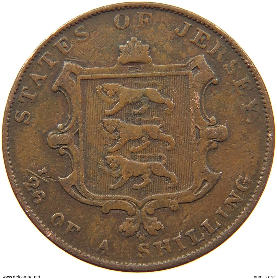 JERSEY 1/26 SHILLING 1841 #s085 0179 - Jersey