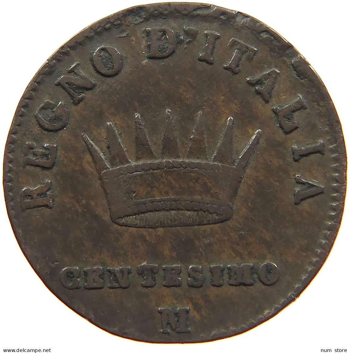 ITALY STATES CENTESIMO 1810 M NAPOLEON I. #s081 0599 - Napoleonische